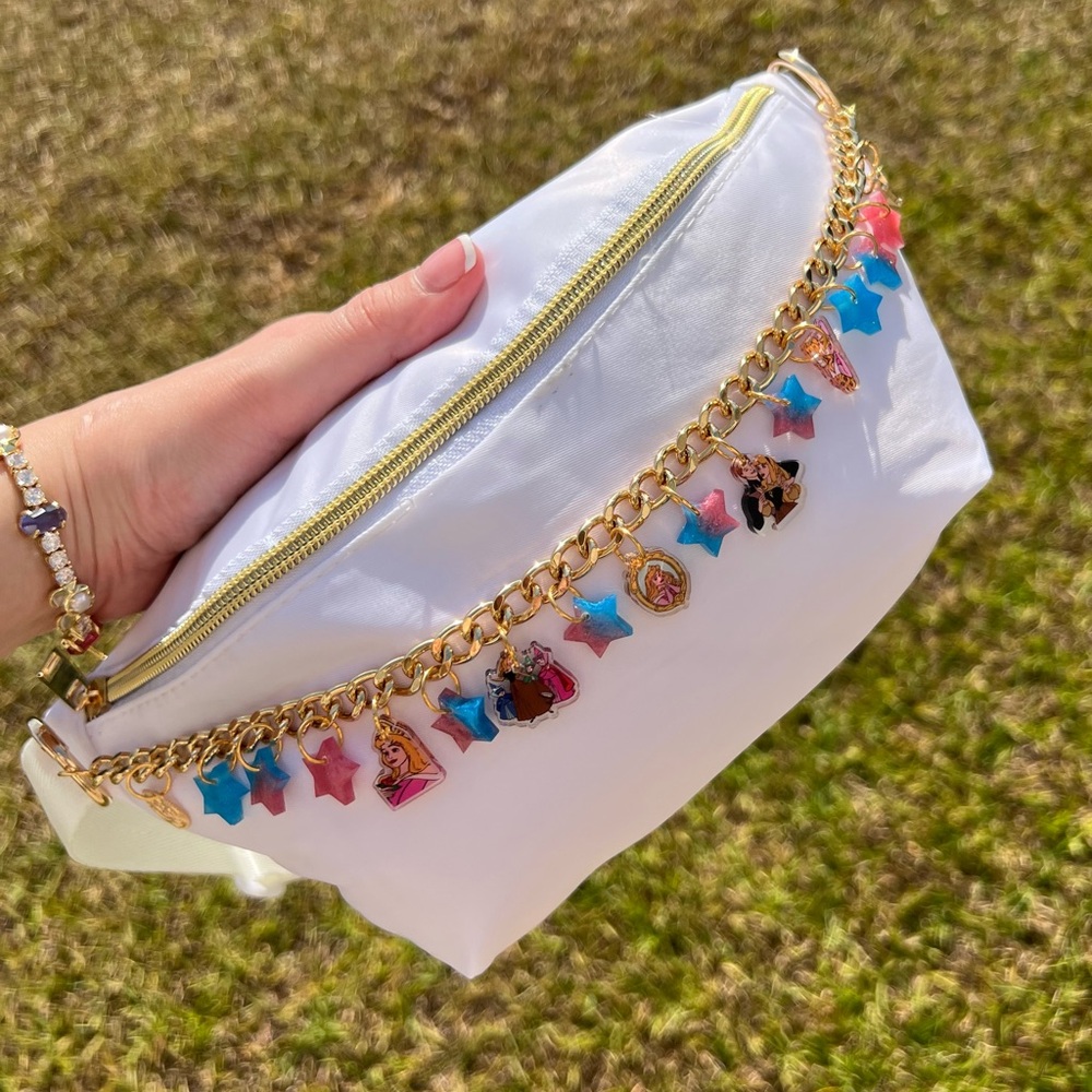 SOLD Sleeping Beauty Inspired Bag Chain